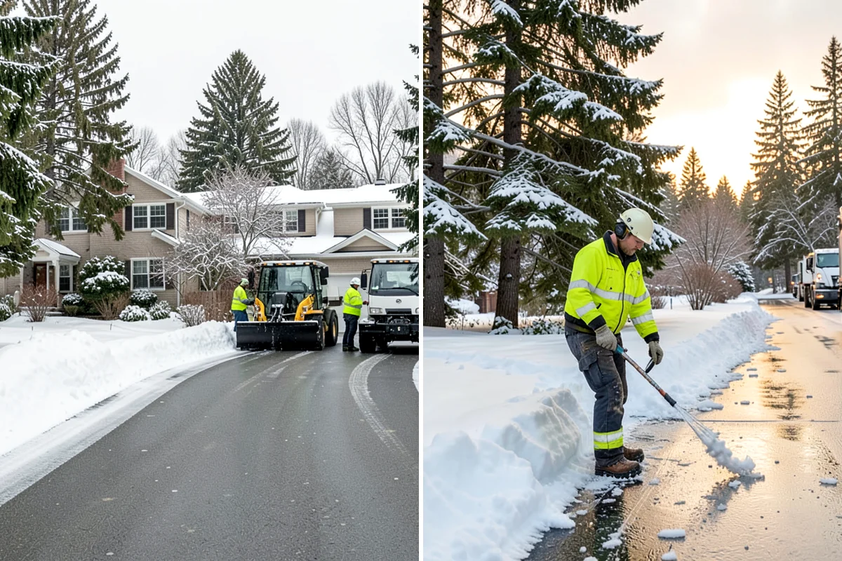 School Parking Lot Snow Removal in Clyde Hill, King County, WA - Coordinate bus loops, drop-off lanes, and fire routes with campus staff