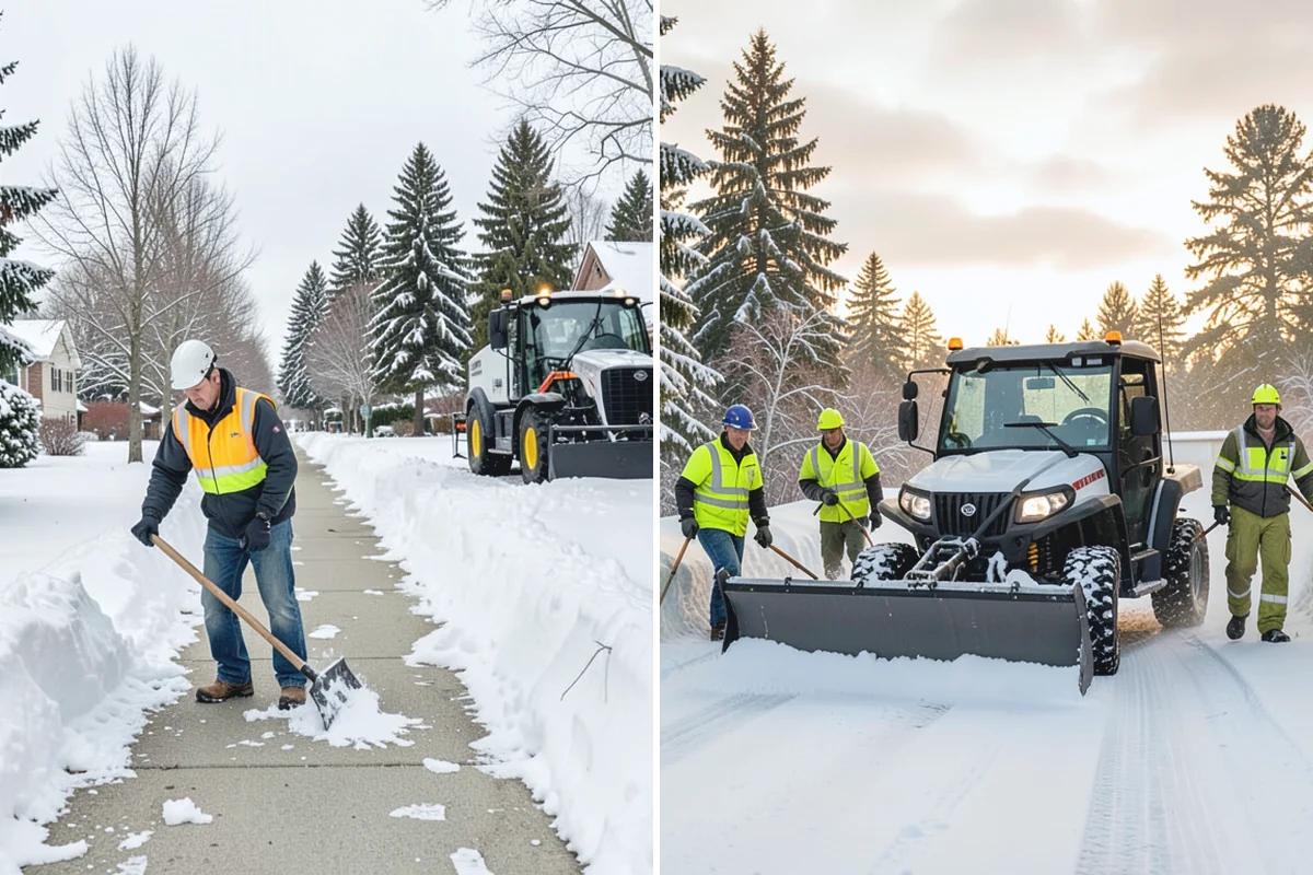 School Parking Lot Snow Removal in Coupeville, Island County, WA - Coordinate bus loops, drop-off lanes, and fire routes with campus staff