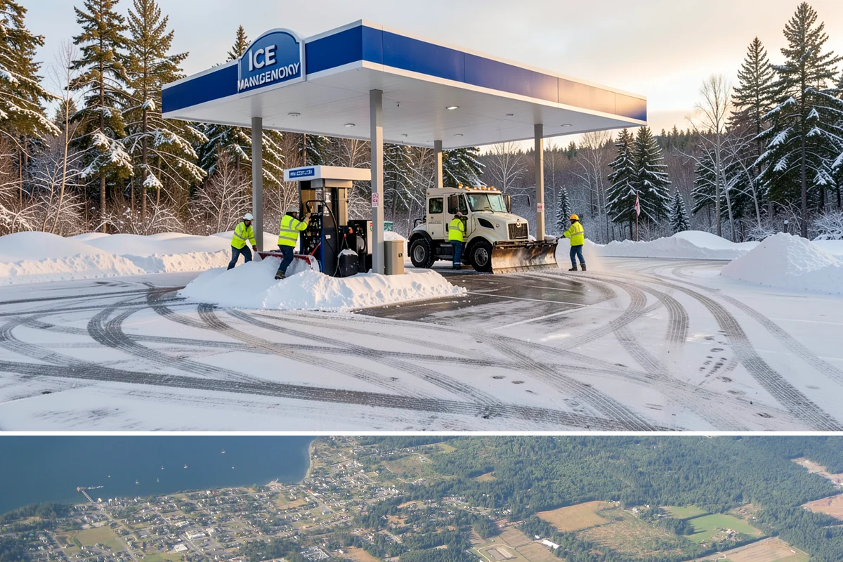 School Parking Lot Snow Removal in Coupeville, Island County, WA - School lots across Western Washington require the most snow response from December through February, when morning freezes...