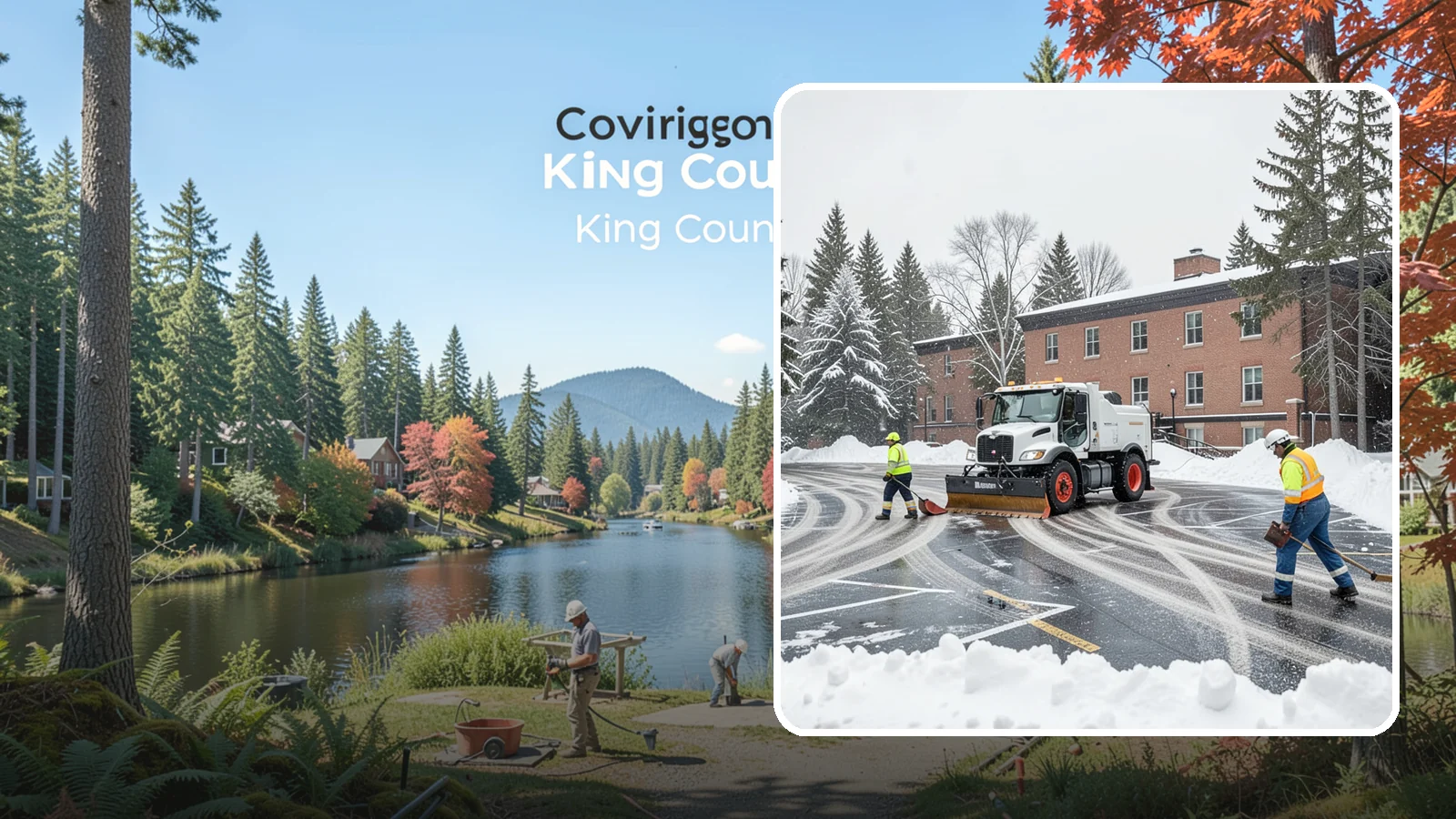 School Parking Lot Snow Removal in Covington, King County, WA - We clear school lots and bus loops so Western Washington students, staff, and buses move safely on snowy mornings.