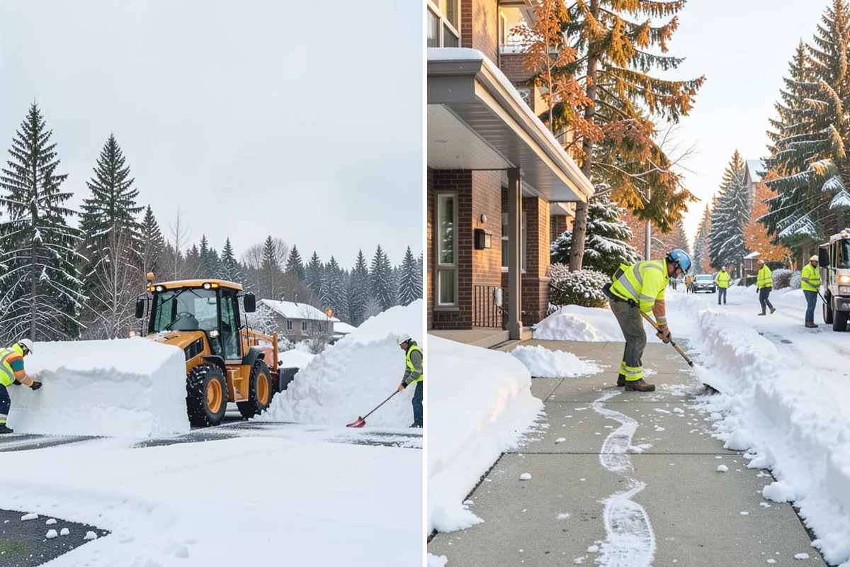 School Parking Lot Snow Removal in Darrington, Snohomish County, WA - Coordinate bus loops, drop-off lanes, and fire routes with campus staff
