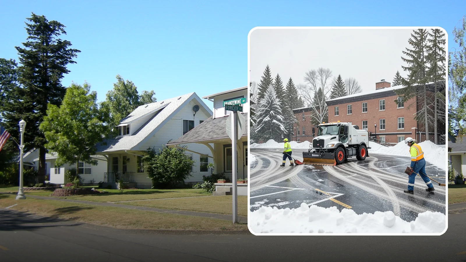 School Parking Lot Snow Removal in DuPont, Pierce County, WA - We clear school lots and bus loops so Western Washington students, staff, and buses move safely on snowy mornings.