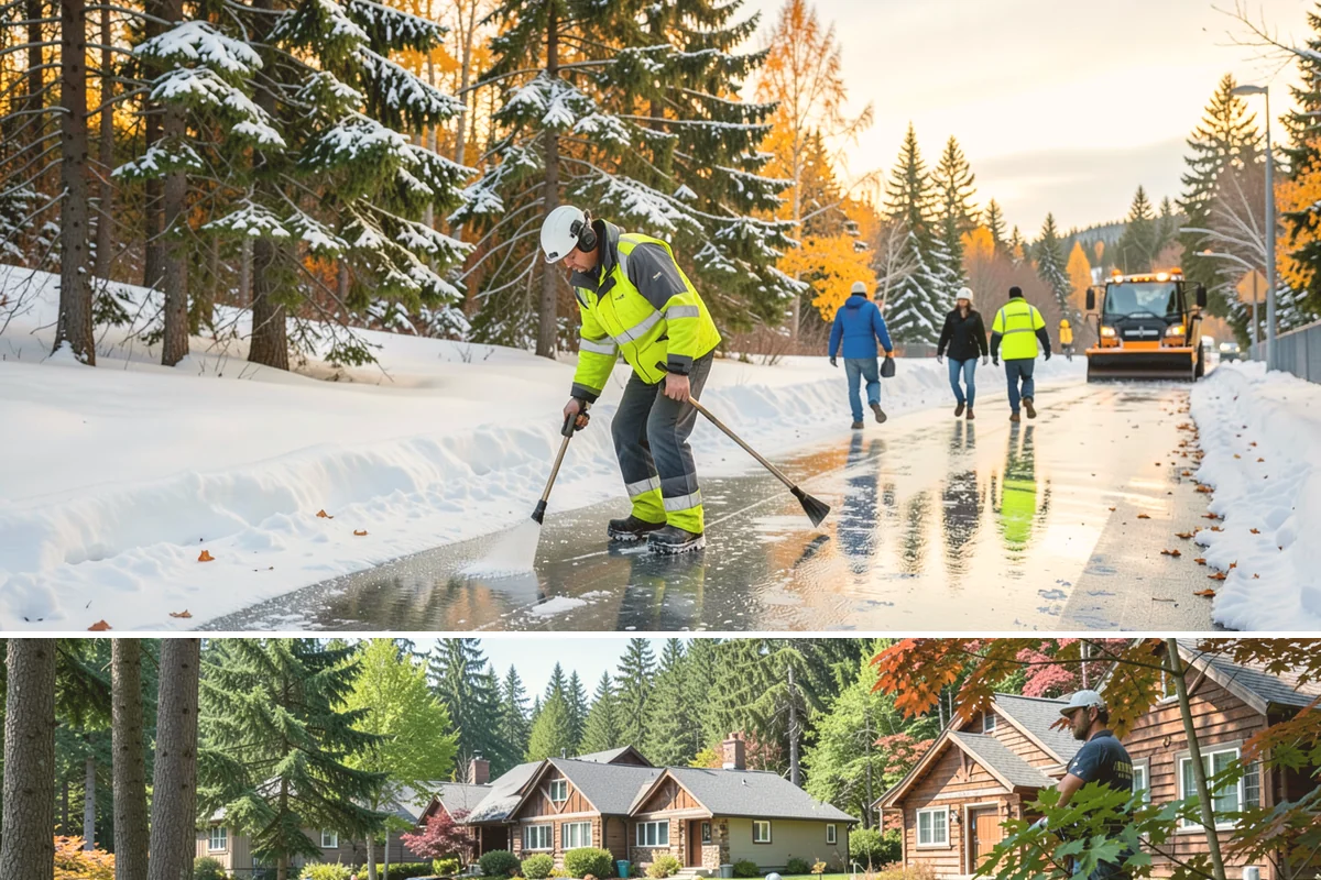School Parking Lot Snow Removal in Edgewood, Pierce County, WA - School lots across Western Washington require the most snow response from December through February, when morning freezes...