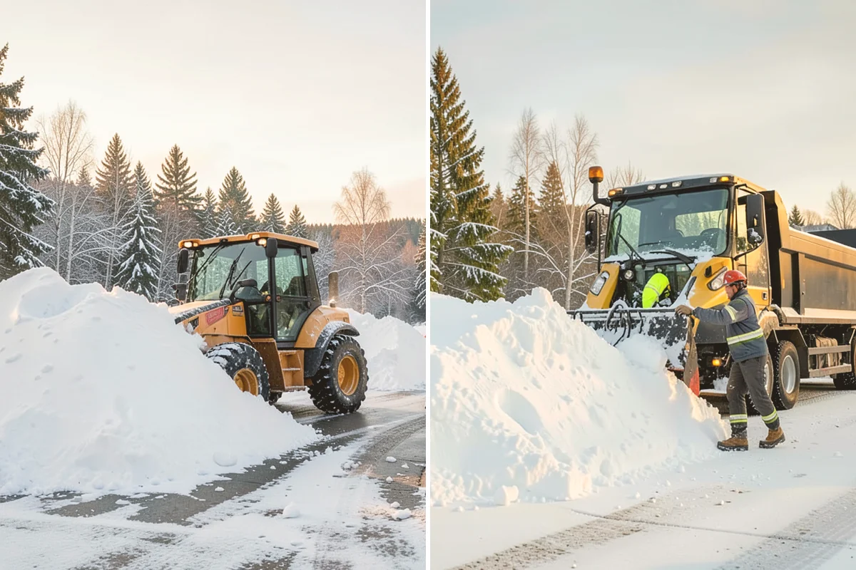 School Parking Lot Snow Removal in Edmonds, Snohomish County, WA - Coordinate bus loops, drop-off lanes, and fire routes with campus staff