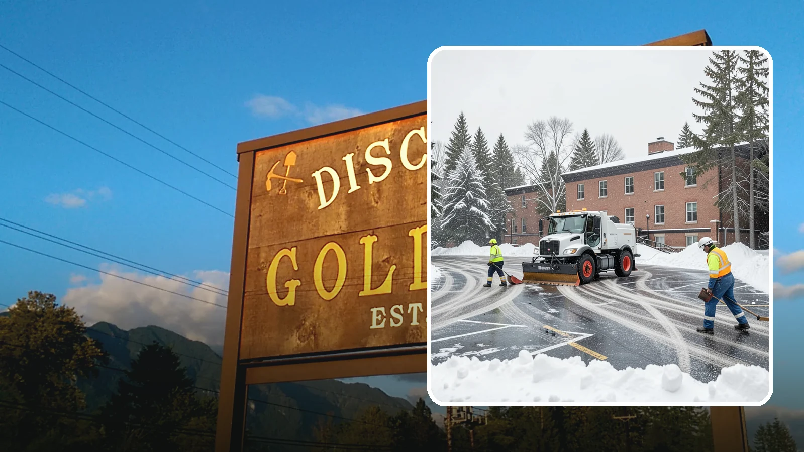 School Parking Lot Snow Removal in Gold Bar, Snohomish County, WA - We clear school lots and bus loops so Western Washington students, staff, and buses move safely on snowy mornings.