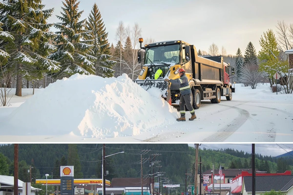School Parking Lot Snow Removal in Granite Falls, Snohomish County, WA - School lots across Western Washington require the most snow response from December through February, when morning freezes...