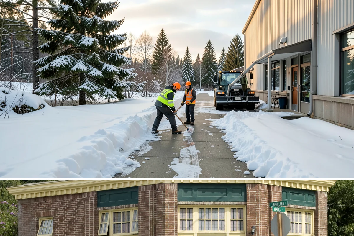 School Parking Lot Snow Removal in Hamilton, Skagit County, WA - School lots across Western Washington require the most snow response from December through February, when morning freezes...