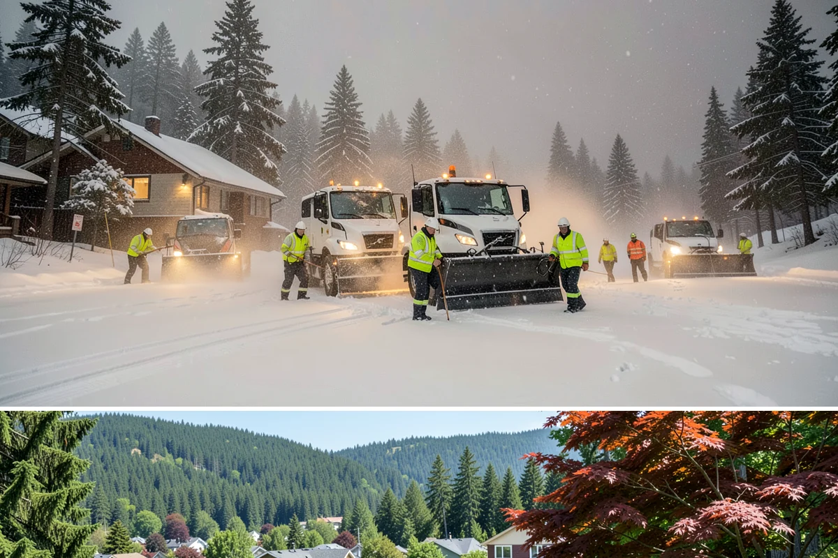 School Parking Lot Snow Removal in Index, Snohomish County, WA - School lots across Western Washington require the most snow response from December through February, when morning freezes...