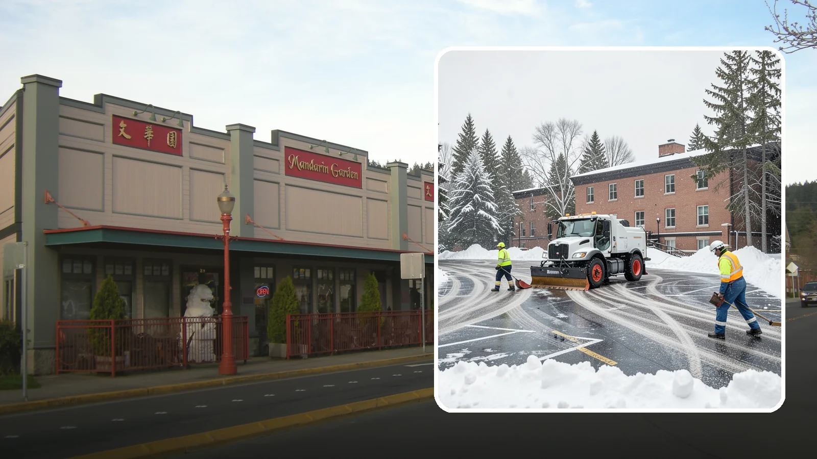 School Parking Lot Snow Removal in Issaquah, King County, WA - We clear school lots and bus loops so Western Washington students, staff, and buses move safely on snowy mornings.