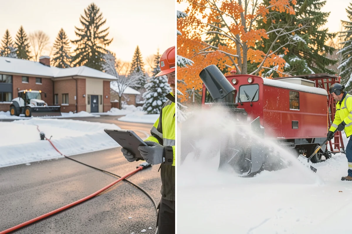 School Parking Lot Snow Removal in Kent, King County, WA - Coordinate bus loops, drop-off lanes, and fire routes with campus staff