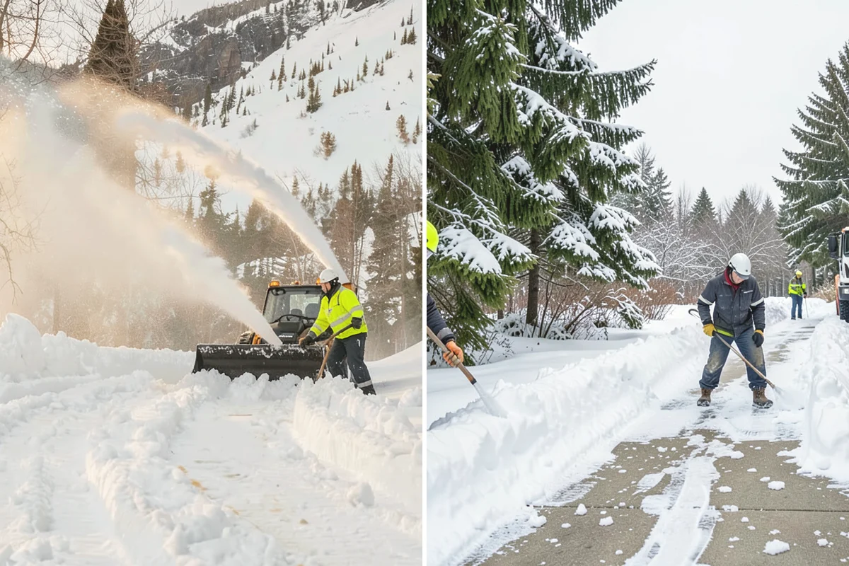 School Parking Lot Snow Removal in La Conner, Skagit County, WA - Coordinate bus loops, drop-off lanes, and fire routes with campus staff