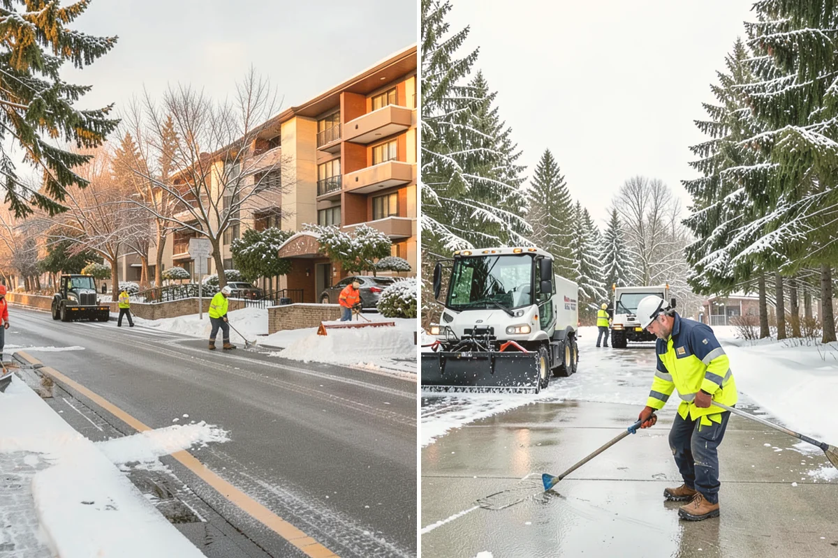 School Parking Lot Snow Removal in Langley, Island County, WA - Coordinate bus loops, drop-off lanes, and fire routes with campus staff