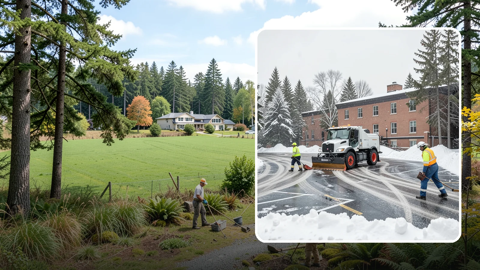 School Parking Lot Snow Removal in Lyman, Skagit County, WA - We clear school lots and bus loops so Western Washington students, staff, and buses move safely on snowy mornings.