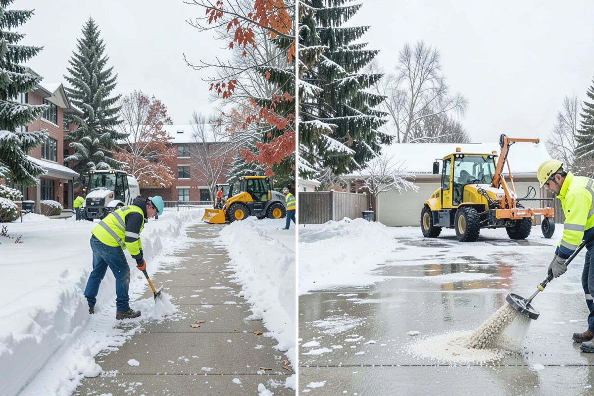 School Parking Lot Snow Removal in Medina, King County, WA - Coordinate bus loops, drop-off lanes, and fire routes with campus staff