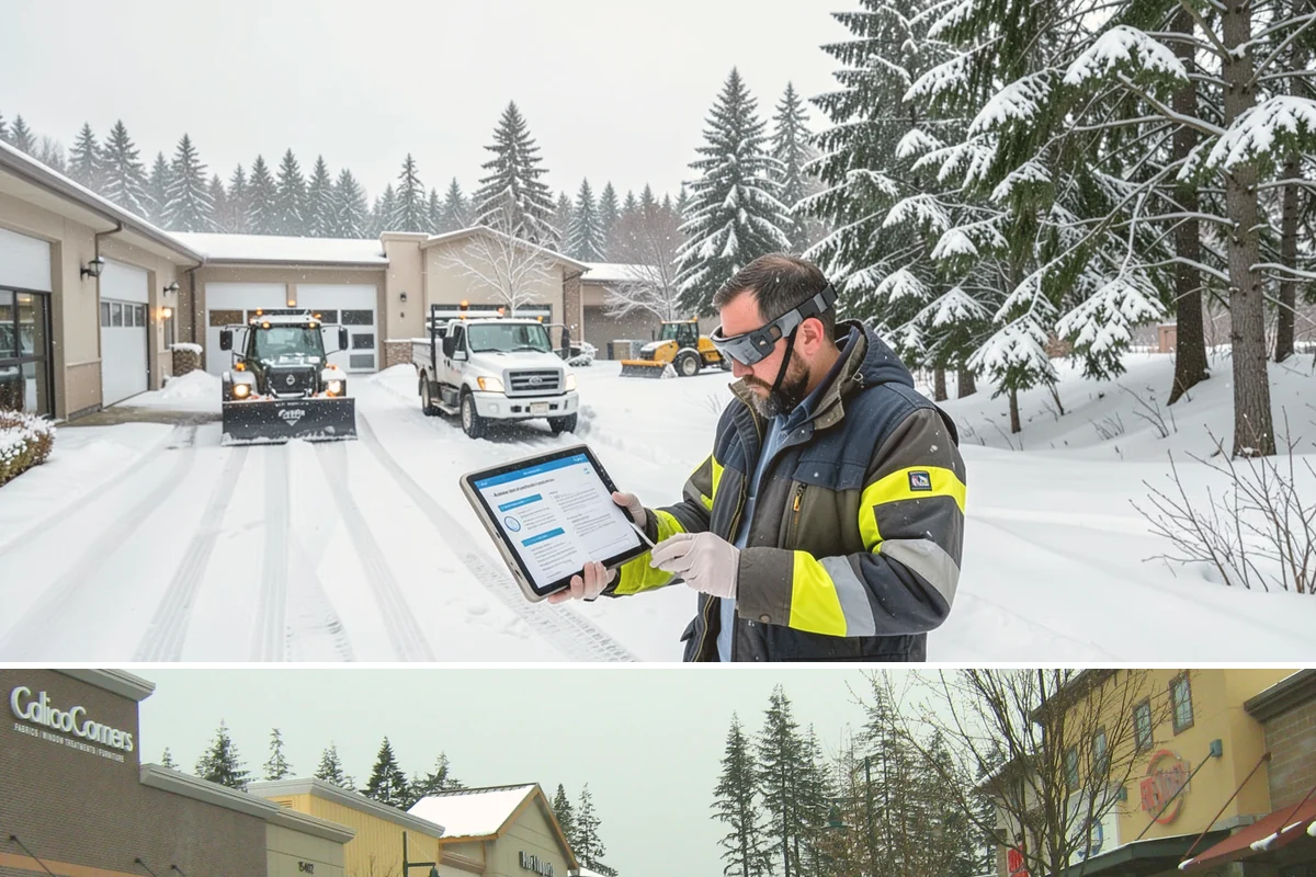 School Parking Lot Snow Removal in Mill Creek, Snohomish County, WA - School lots across Western Washington require the most snow response from December through February, when morning freezes...