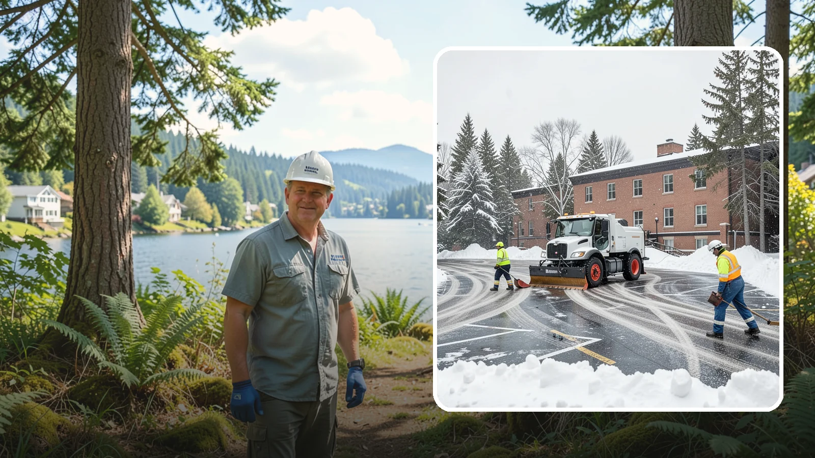 School Parking Lot Snow Removal in Milton, King County, WA - We clear school lots and bus loops so Western Washington students, staff, and buses move safely on snowy mornings.