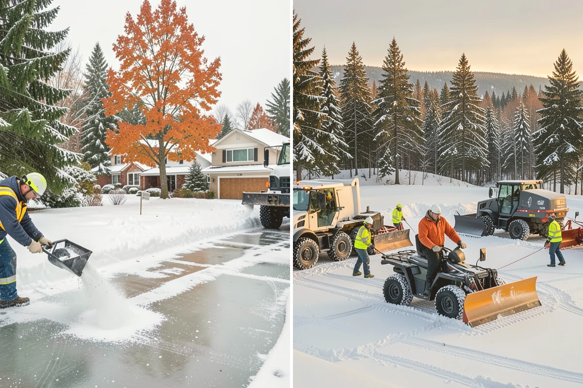 School Parking Lot Snow Removal in Milton, King County, WA - Coordinate bus loops, drop-off lanes, and fire routes with campus staff