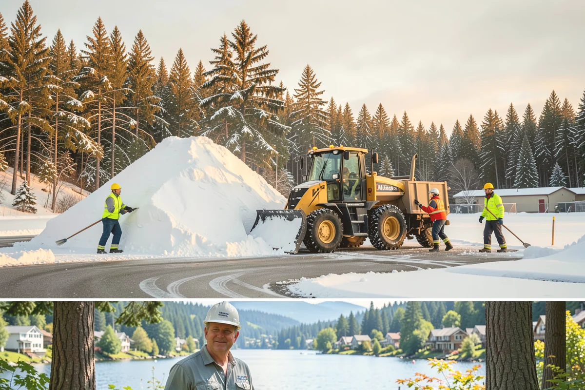 School Parking Lot Snow Removal in Milton, King County, WA - School lots across Western Washington require the most snow response from December through February, when morning freezes...