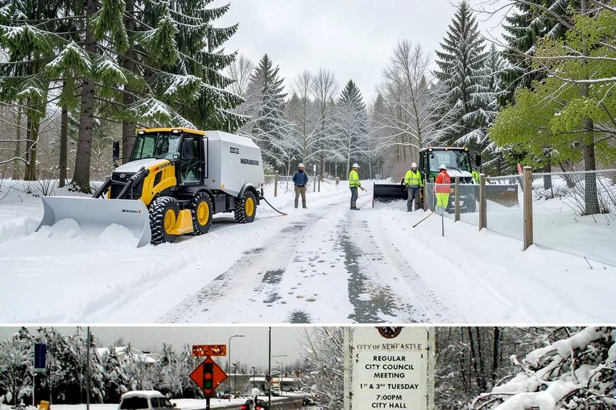 School Parking Lot Snow Removal in Newcastle, King County, WA - School lots across Western Washington require the most snow response from December through February, when morning freezes...