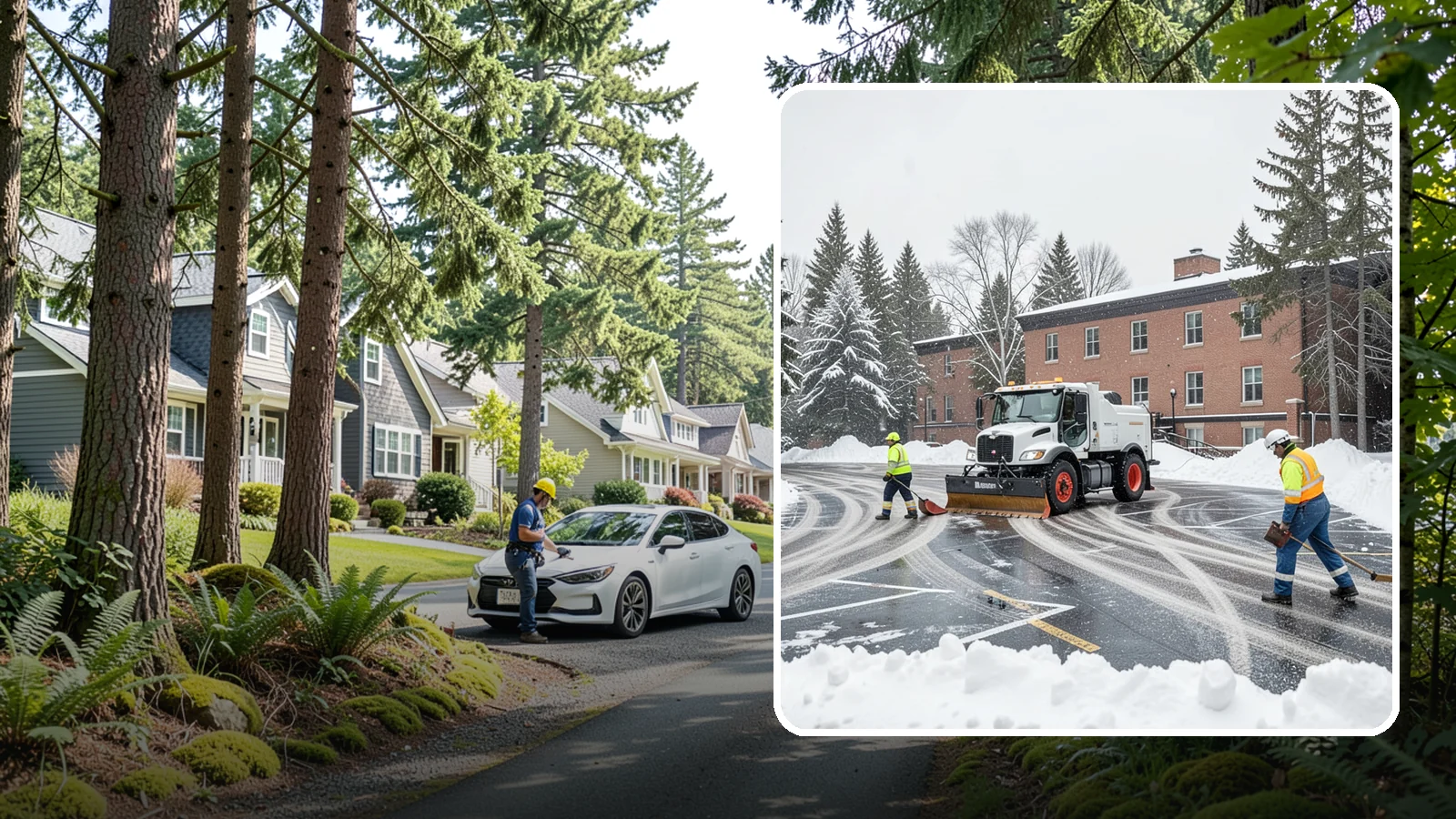 School Parking Lot Snow Removal in Normandy Park, King County, WA - We clear school lots and bus loops so Western Washington students, staff, and buses move safely on snowy mornings.