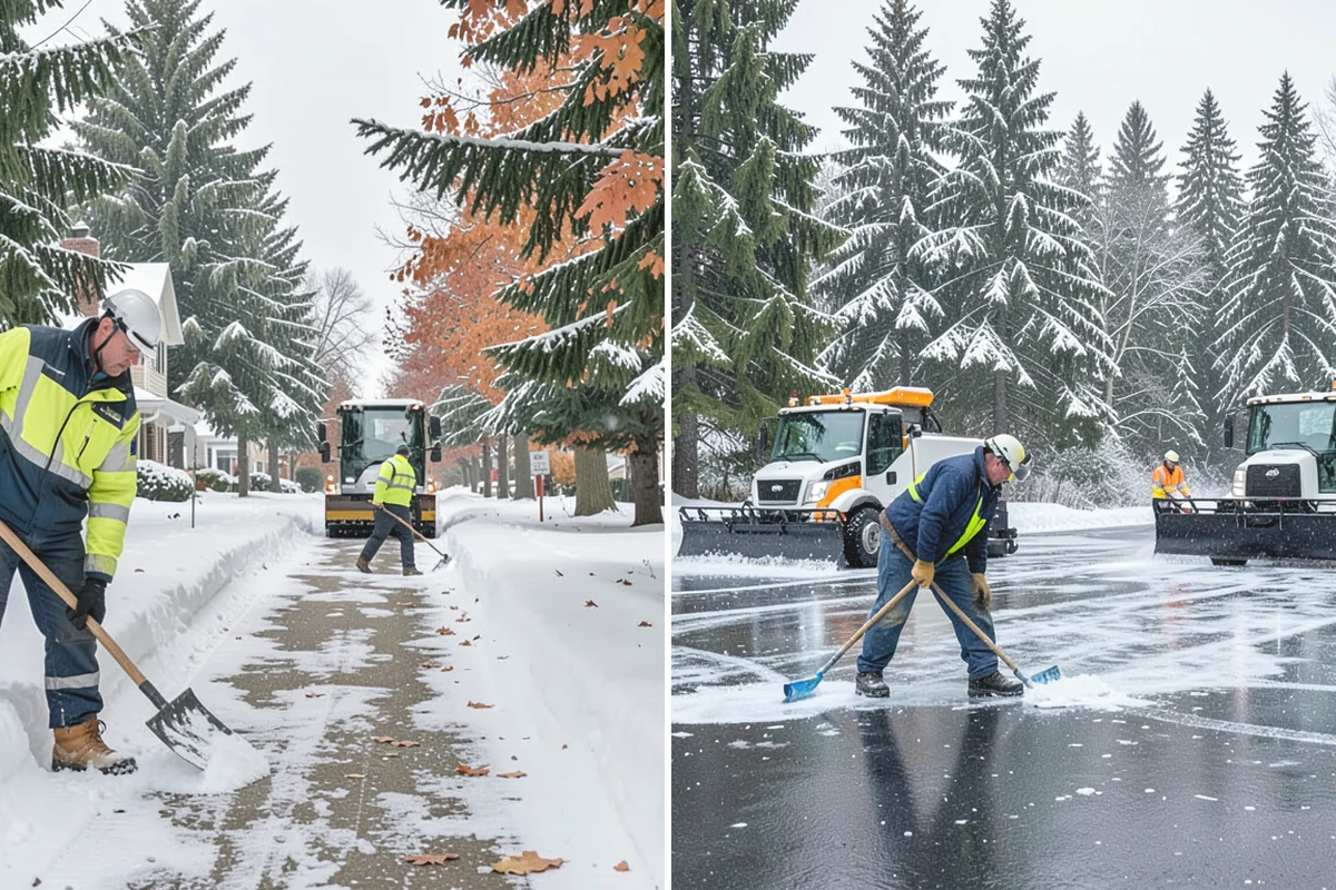 School Parking Lot Snow Removal in North Bend, King County, WA - Coordinate bus loops, drop-off lanes, and fire routes with campus staff