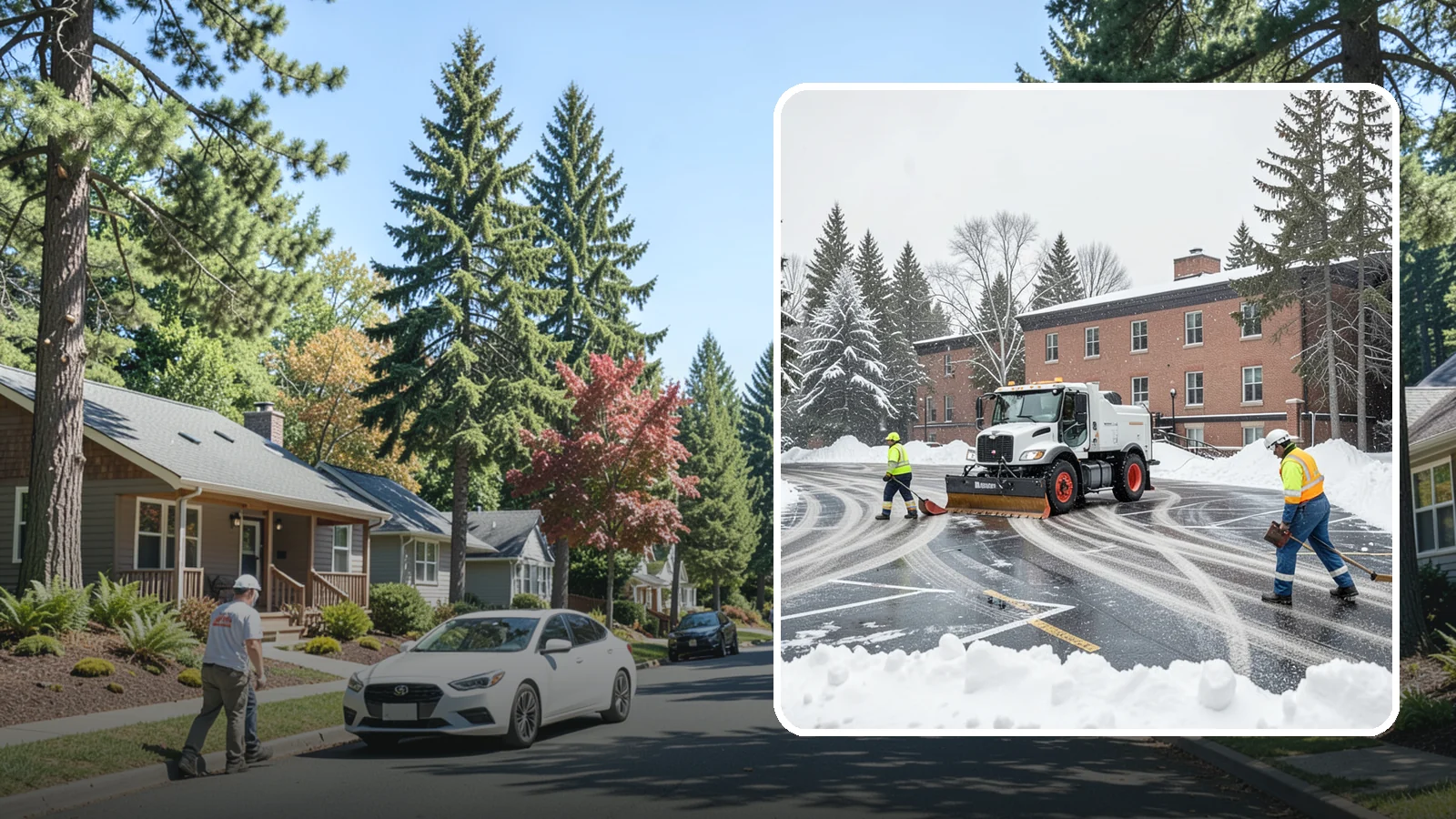 School Parking Lot Snow Removal in Orting, Pierce County, WA - We clear school lots and bus loops so Western Washington students, staff, and buses move safely on snowy mornings.