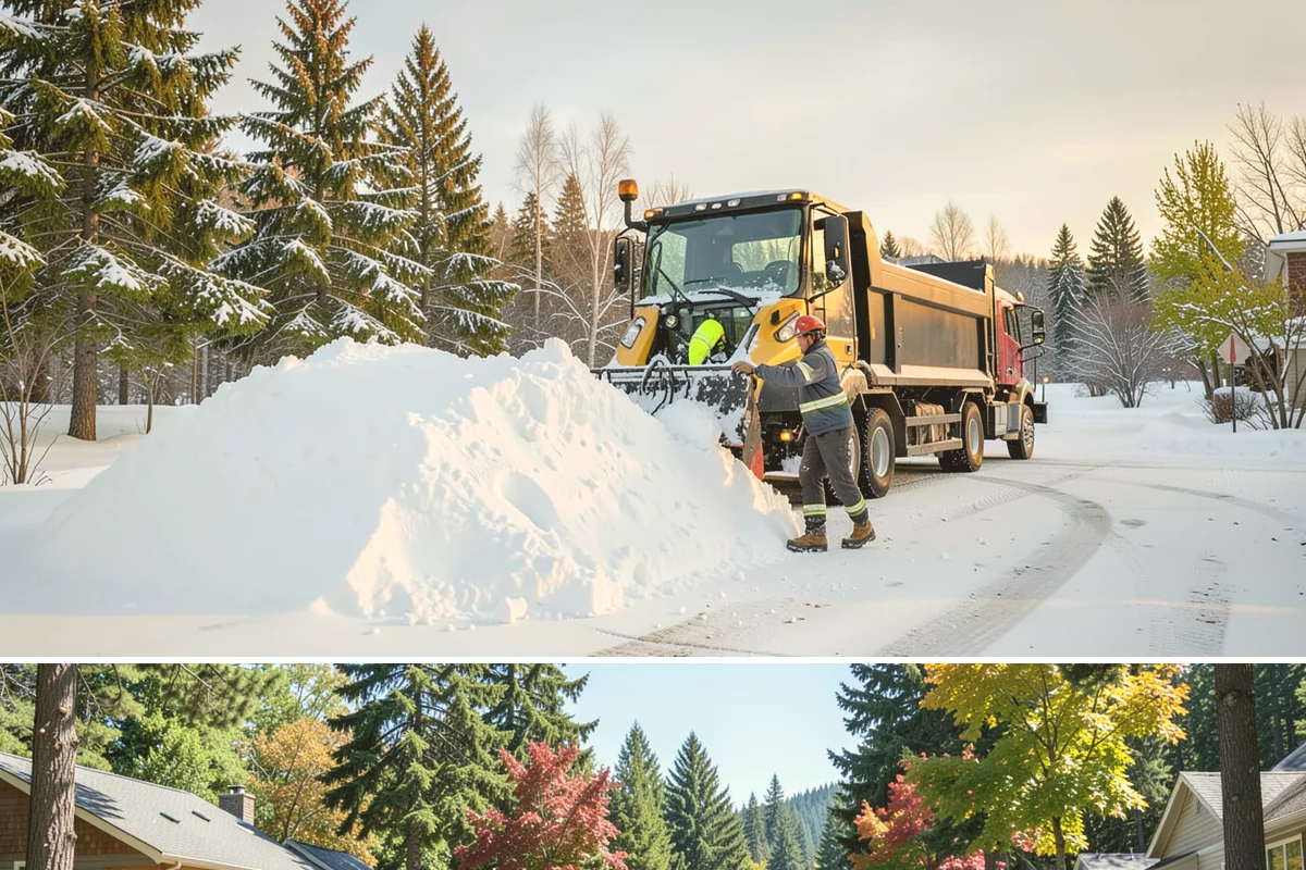 School Parking Lot Snow Removal in Orting, Pierce County, WA - School lots across Western Washington require the most snow response from December through February, when morning freezes...
