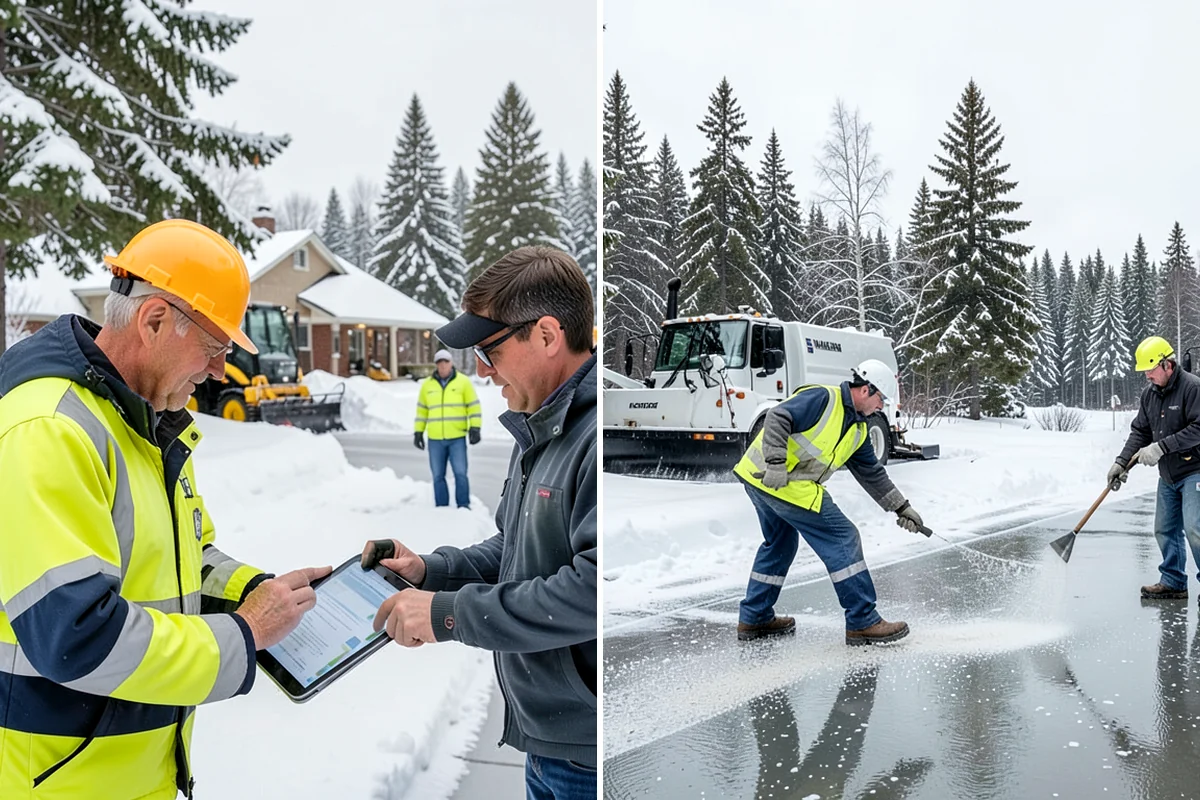 School Parking Lot Snow Removal in SeaTac, King County, WA - Coordinate bus loops, drop-off lanes, and fire routes with campus staff