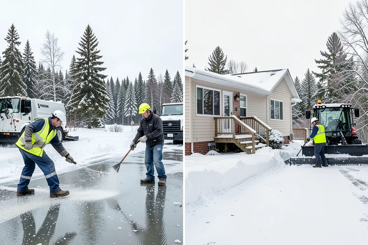 School Parking Lot Snow Removal in Seattle, King County, WA - Coordinate bus loops, drop-off lanes, and fire routes with campus staff