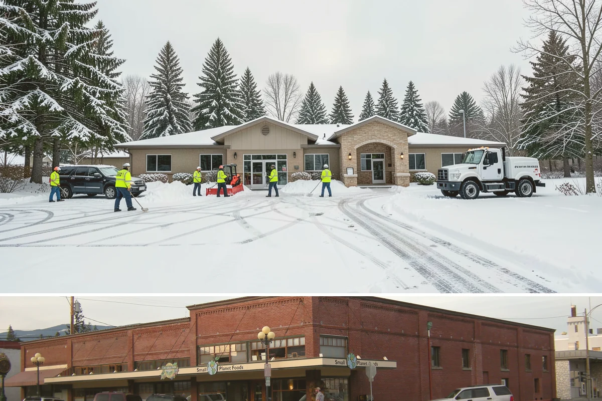 School Parking Lot Snow Removal in Sedro-Woolley, Skagit County, WA - School lots across Western Washington require the most snow response from December through February, when morning freezes...