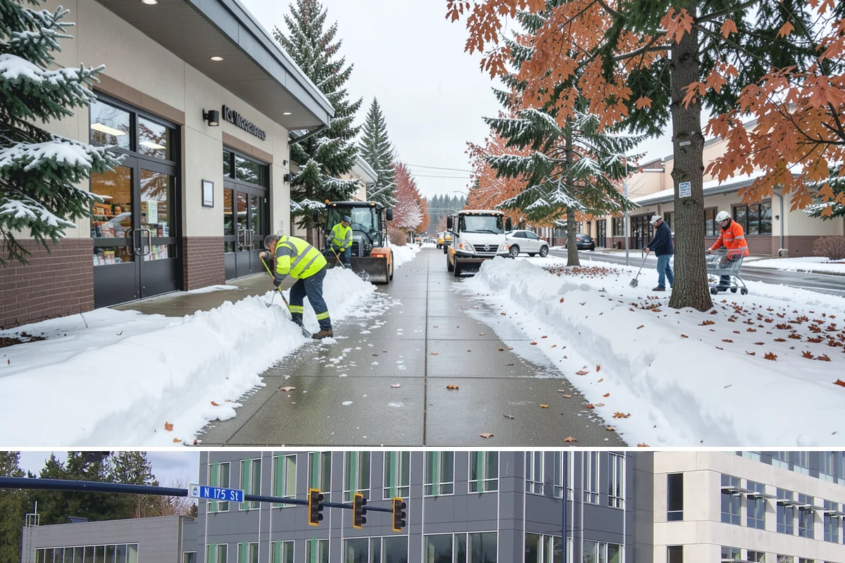 School Parking Lot Snow Removal in Shoreline, King County, WA - School lots across Western Washington require the most snow response from December through February, when morning freezes...