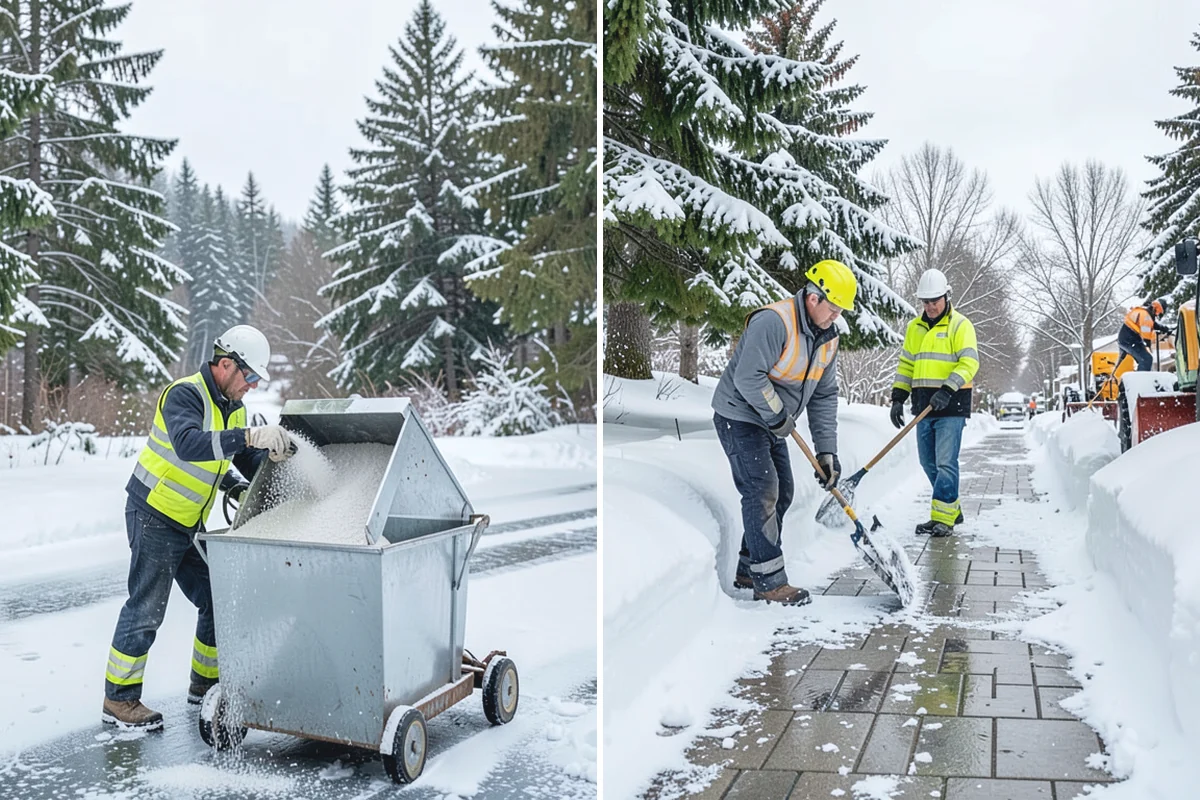 School Parking Lot Snow Removal in Skykomish, King County, WA - Coordinate bus loops, drop-off lanes, and fire routes with campus staff