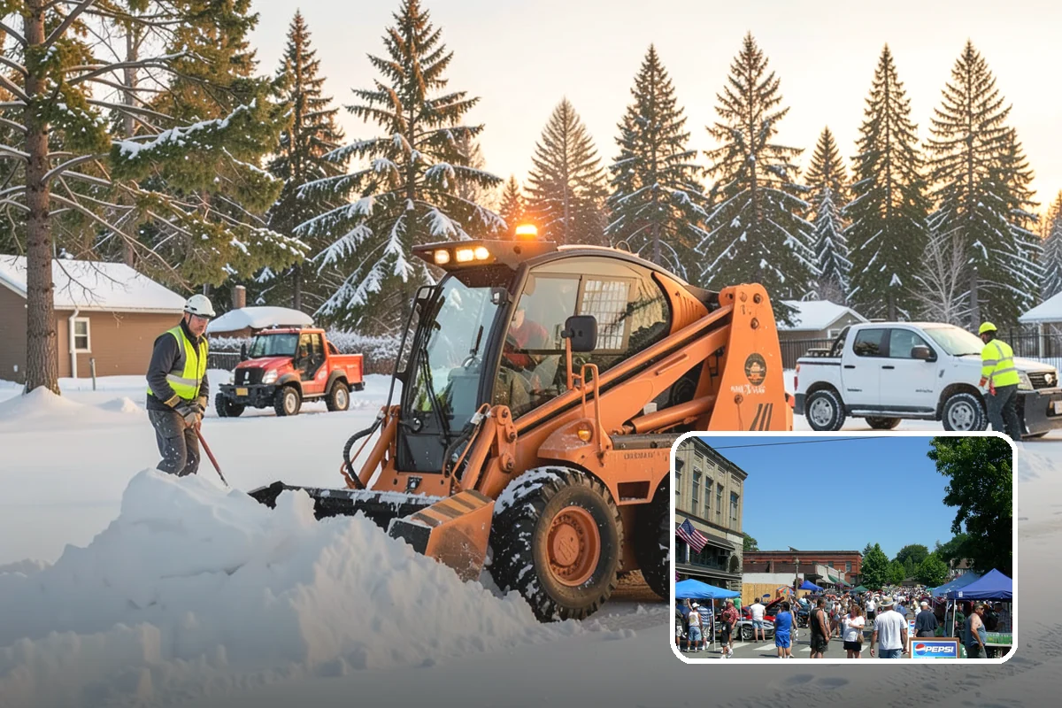 School Parking Lot Snow Removal in Snohomish, Snohomish County, WA - Buses, staff, and visitors reach the campus on a cleared, orderly lot