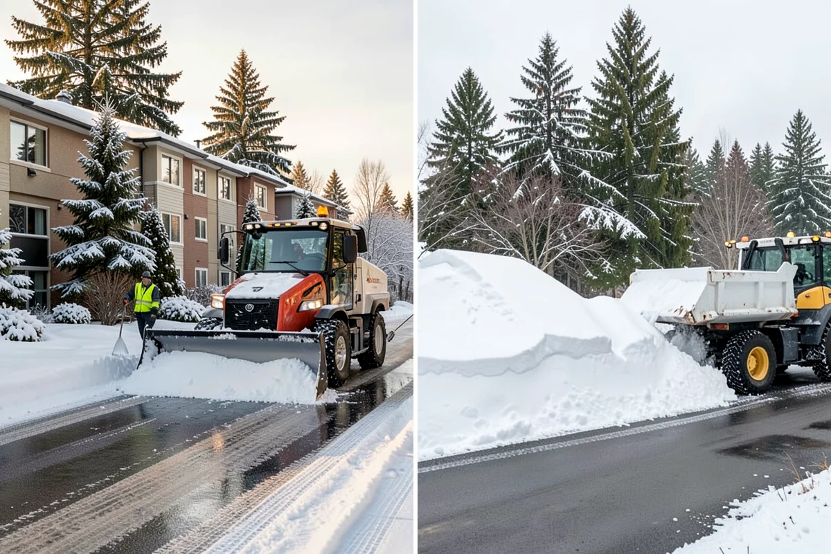 School Parking Lot Snow Removal in Snoqualmie, King County, WA - Coordinate bus loops, drop-off lanes, and fire routes with campus staff