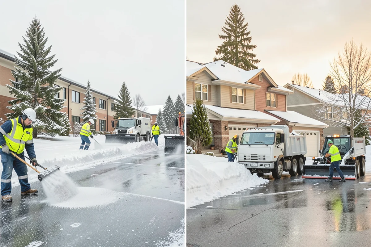 School Parking Lot Snow Removal in Steilacoom, Pierce County, WA - Coordinate bus loops, drop-off lanes, and fire routes with campus staff
