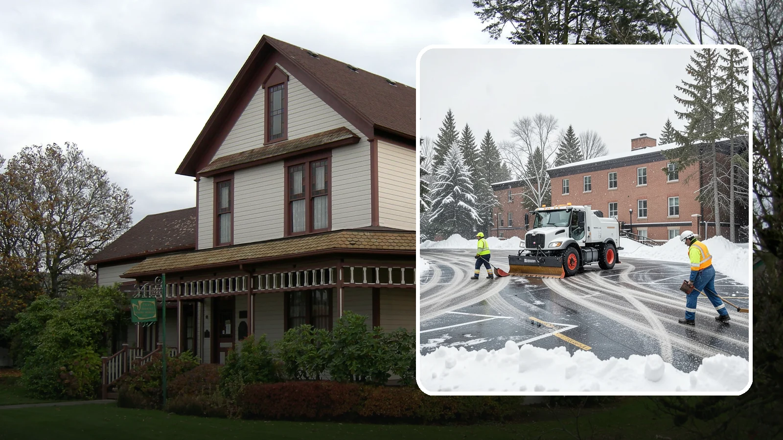 School Parking Lot Snow Removal in Sumner, Pierce County, WA - We clear school lots and bus loops so Western Washington students, staff, and buses move safely on snowy mornings.