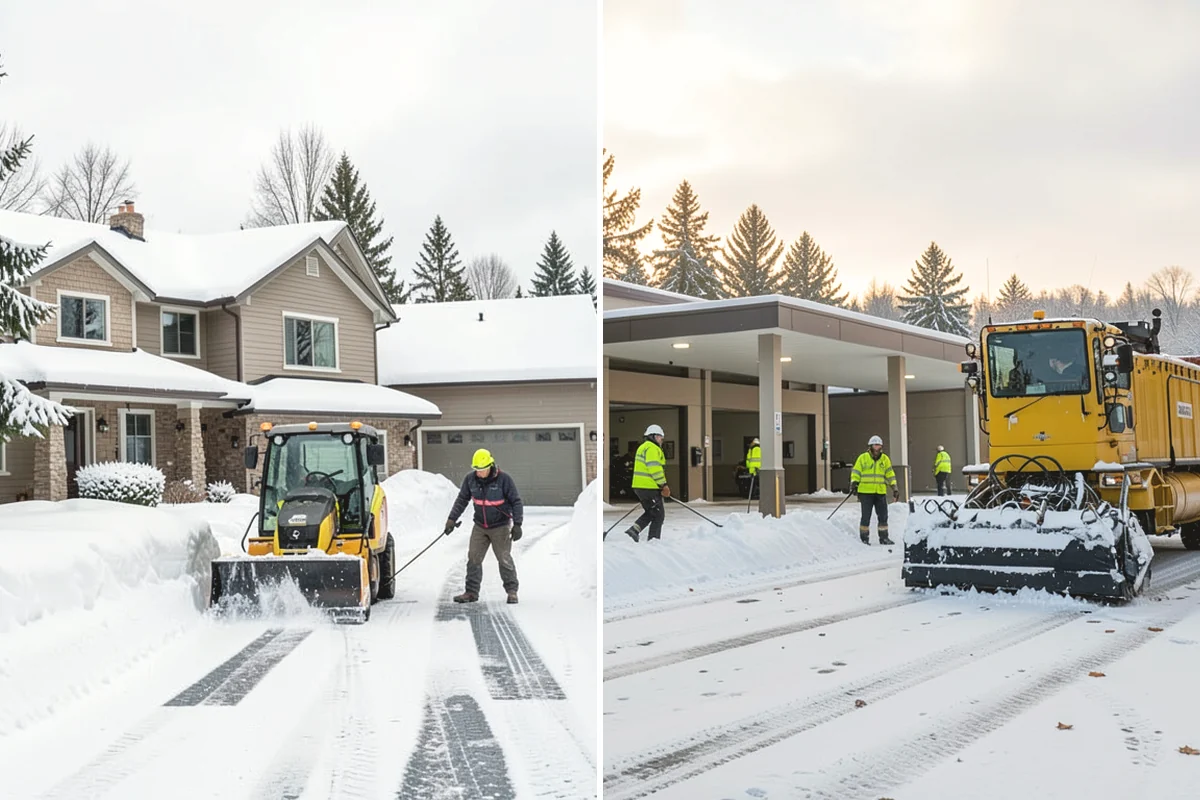 School Parking Lot Snow Removal in Tukwila, King County, WA - Coordinate bus loops, drop-off lanes, and fire routes with campus staff