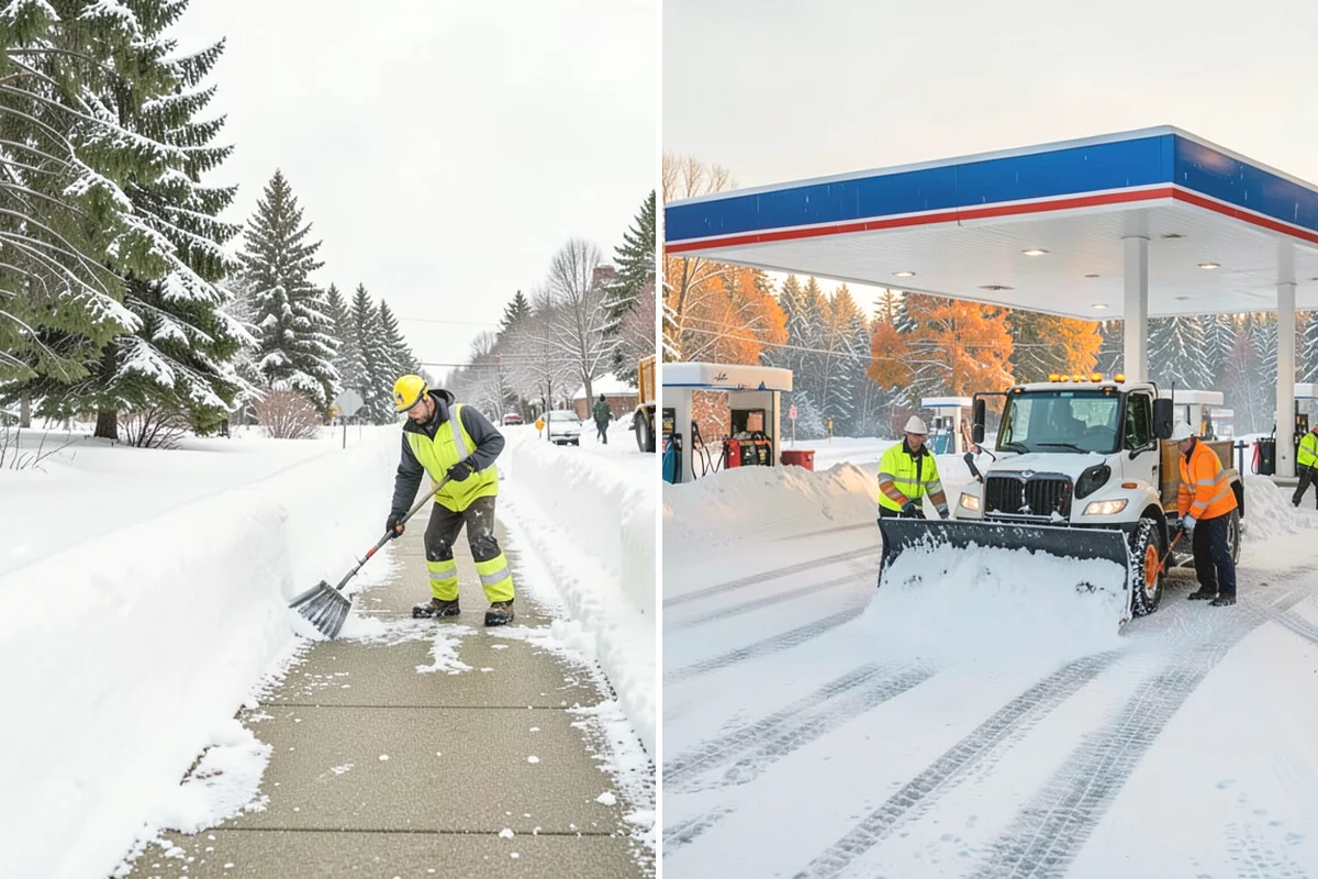 School Parking Lot Snow Removal in University Place, Pierce County, WA - Coordinate bus loops, drop-off lanes, and fire routes with campus staff