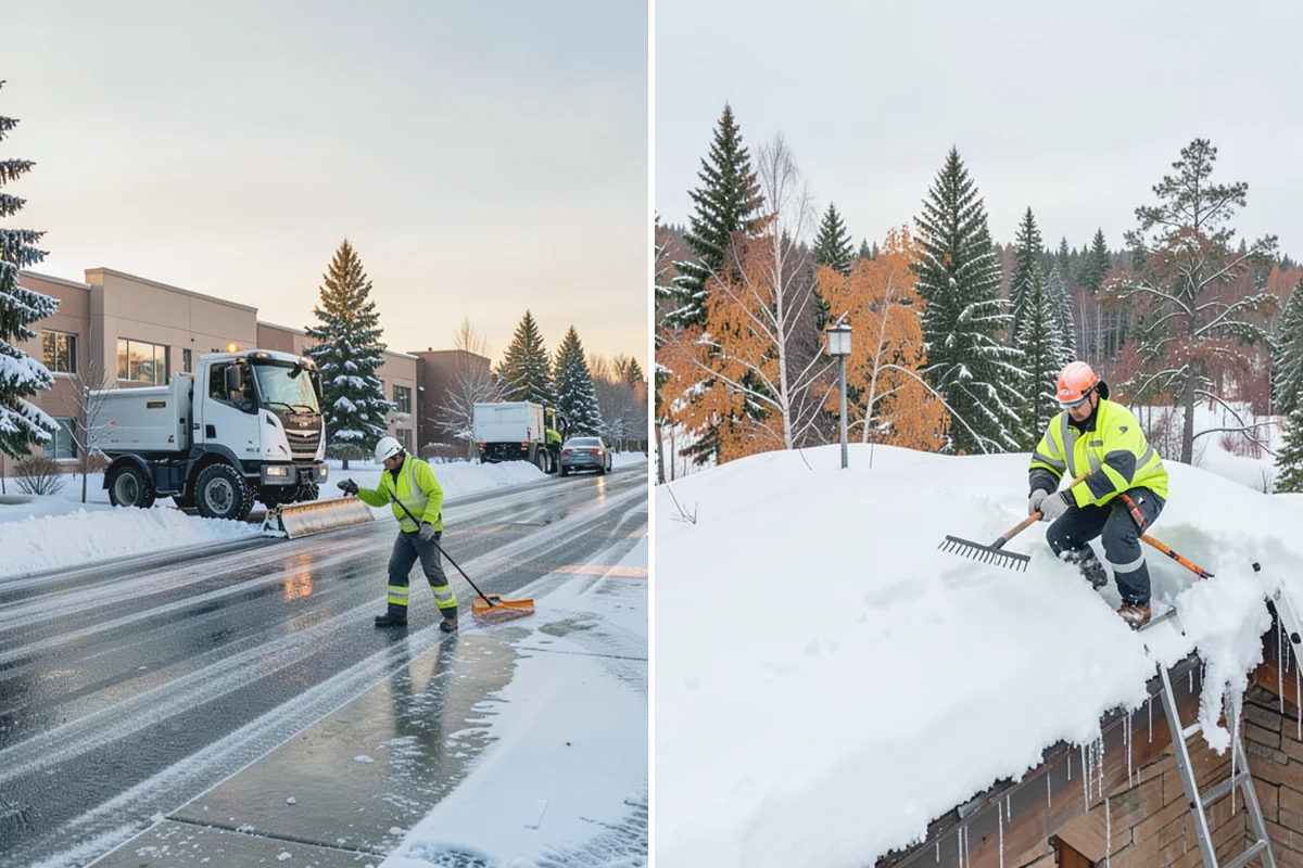 School Parking Lot Snow Removal in Wilkeson, Pierce County, WA - Coordinate bus loops, drop-off lanes, and fire routes with campus staff