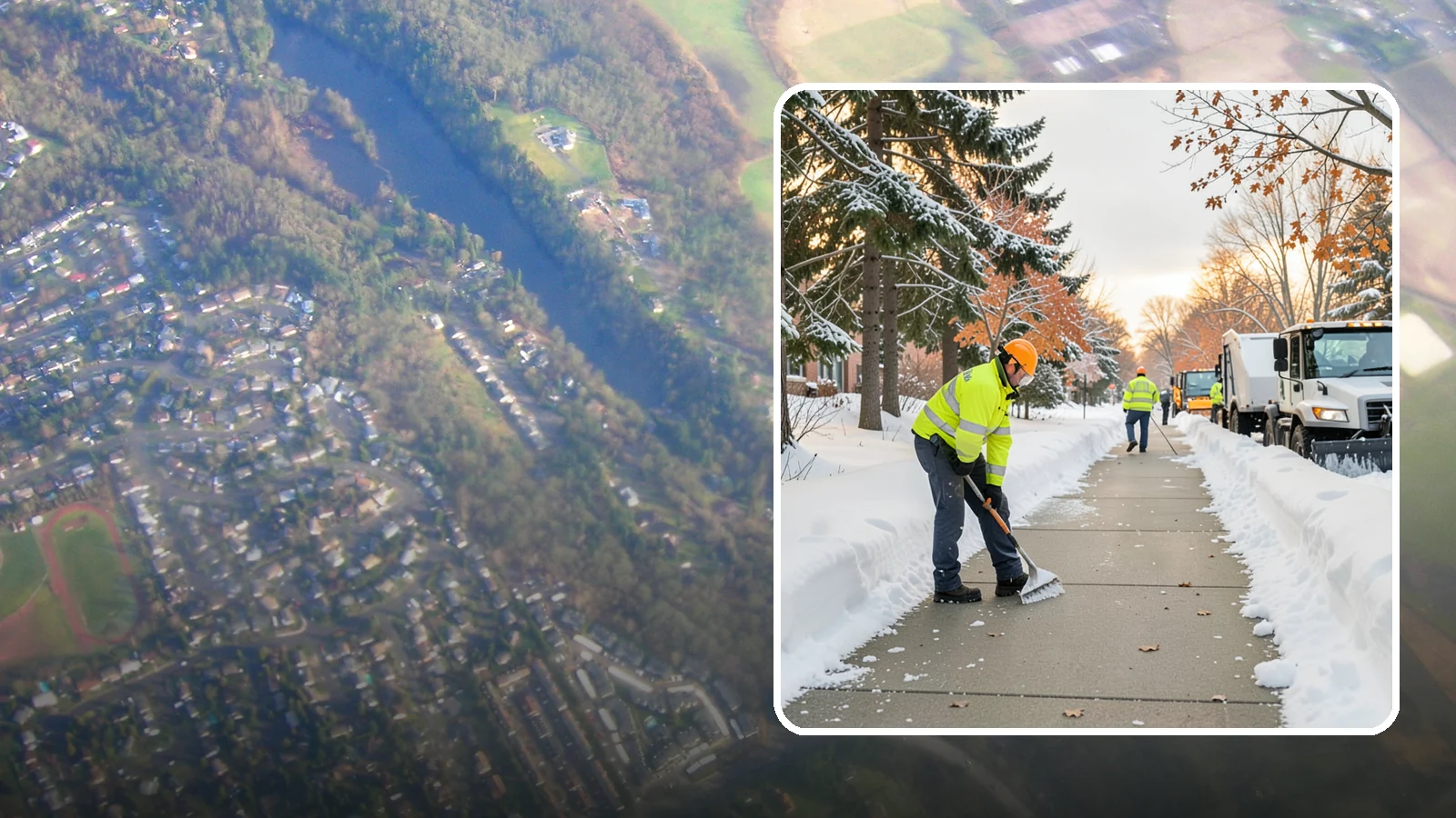 School Sidewalk Clearing in Algona, King County, WA - We clear school sidewalks and walkways early so students and staff arrive safely on snowy mornings.