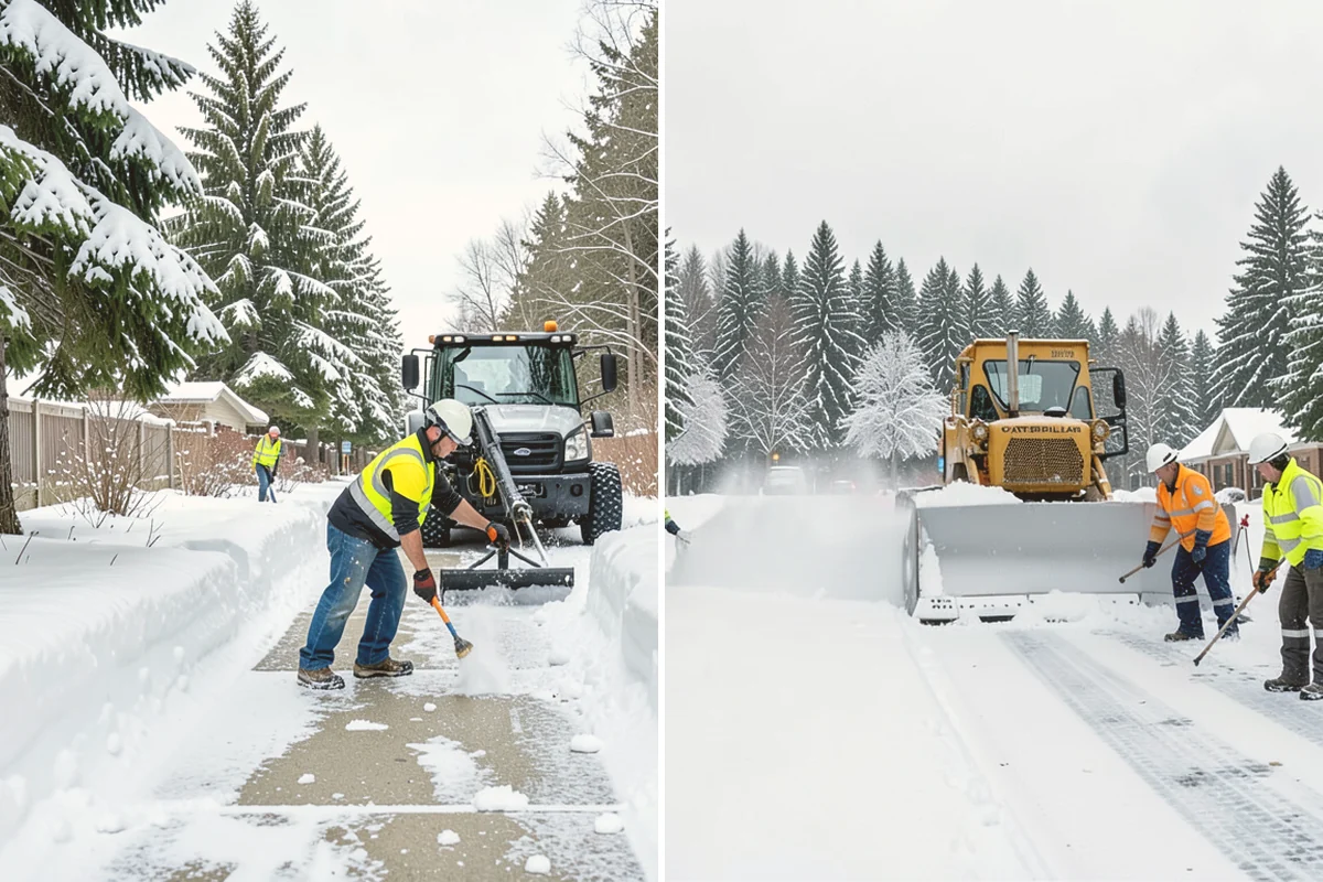 School Sidewalk Clearing in Algona, King County, WA - We identify the routes students and staff use most
