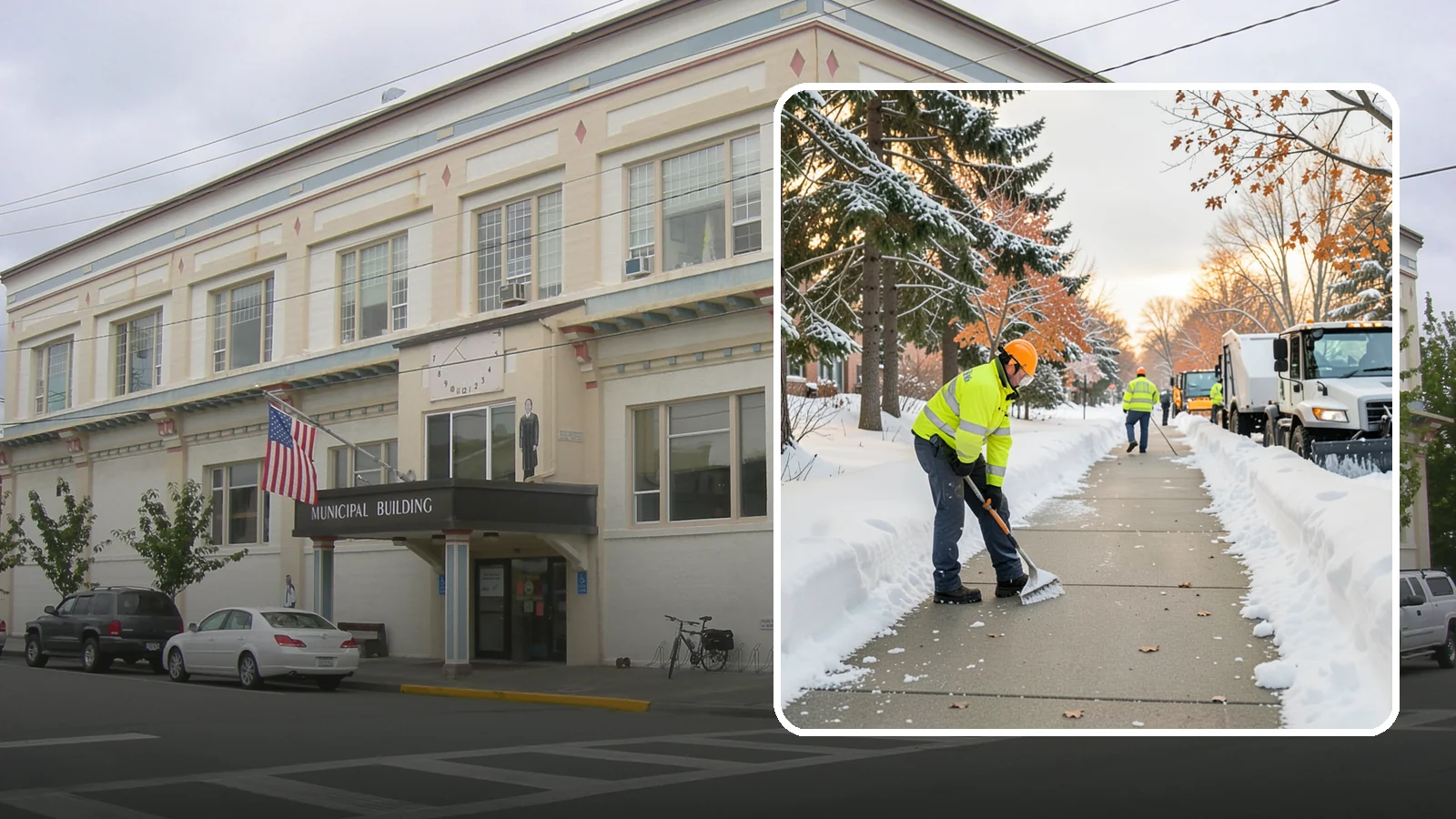School Sidewalk Clearing in Anacortes, Skagit County, WA - We clear school sidewalks and walkways early so students and staff arrive safely on snowy mornings.