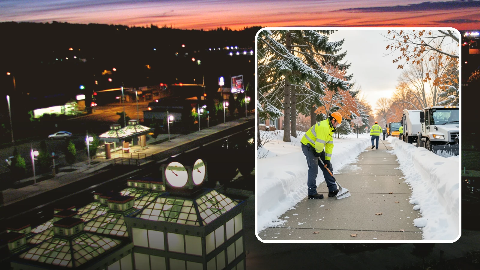School Sidewalk Clearing in Auburn, King County, WA - We clear school sidewalks and walkways early so students and staff arrive safely on snowy mornings.