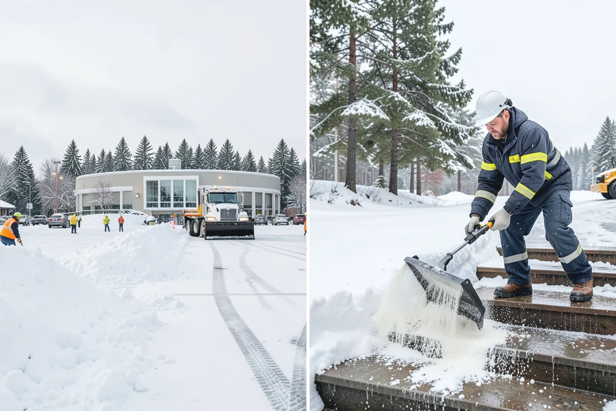 School Sidewalk Clearing in Auburn, King County, WA - We identify the routes students and staff use most