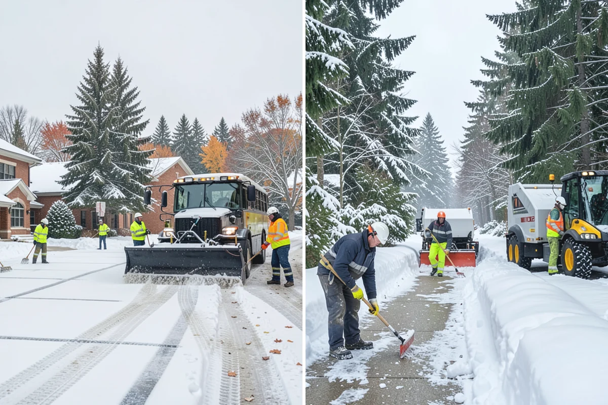 School Sidewalk Clearing in Beaux Arts Village, King County, WA - We identify the routes students and staff use most