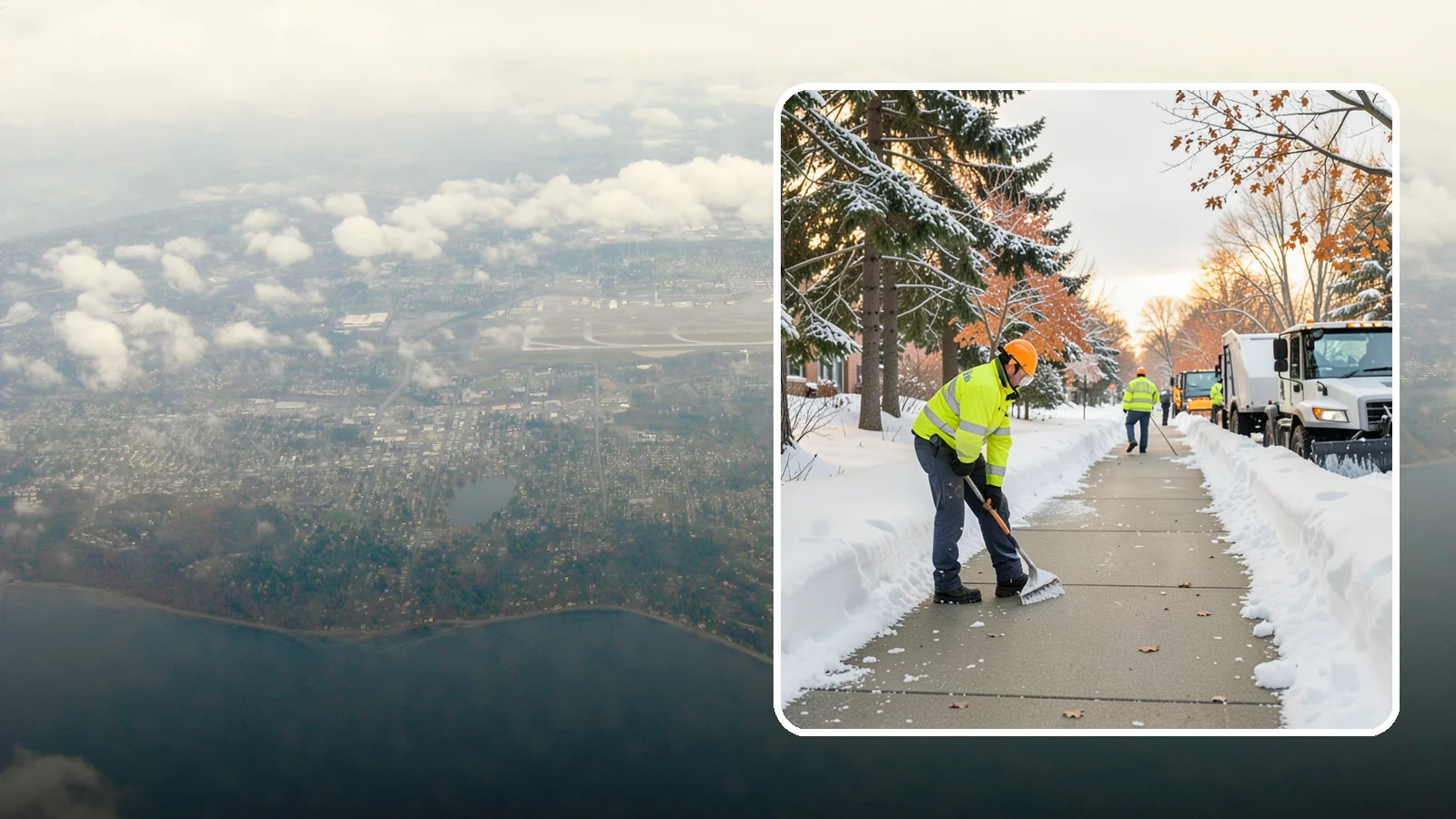 School Sidewalk Clearing in Burien, King County, WA - We clear school sidewalks and walkways early so students and staff arrive safely on snowy mornings.