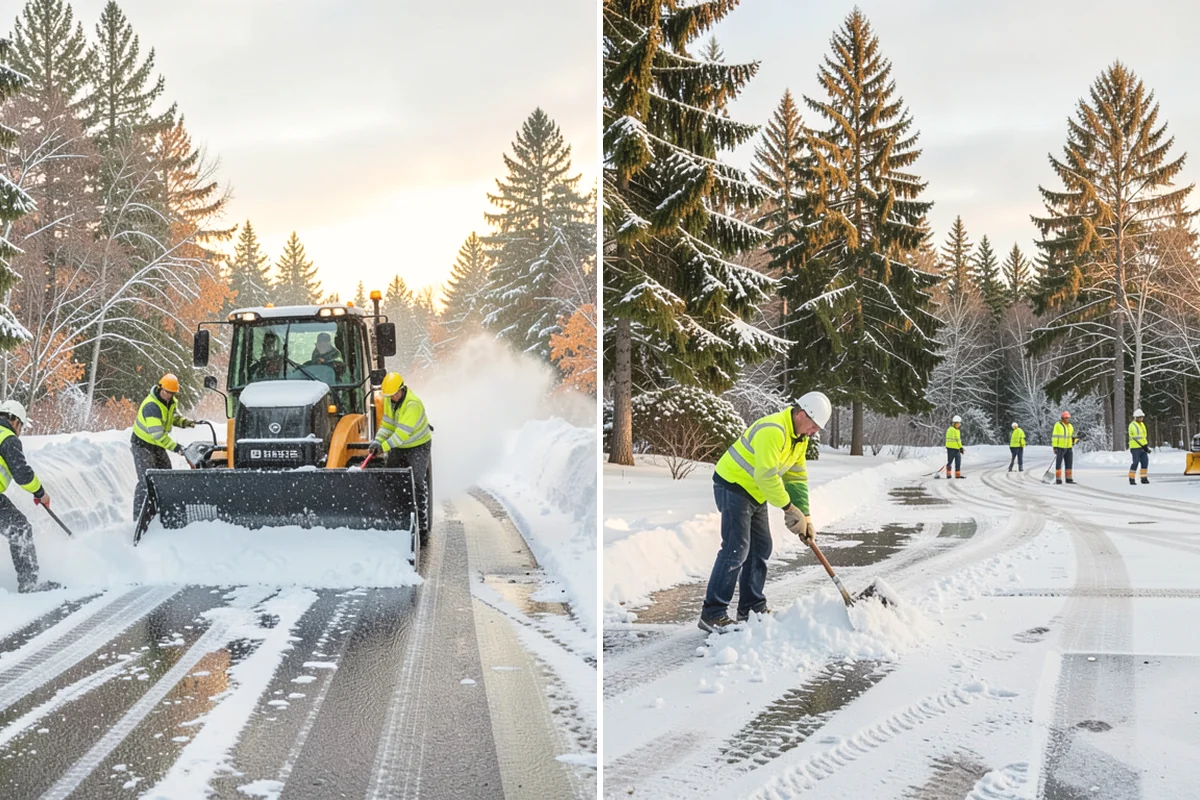 School Sidewalk Clearing in Burlington, Skagit County, WA - We identify the routes students and staff use most