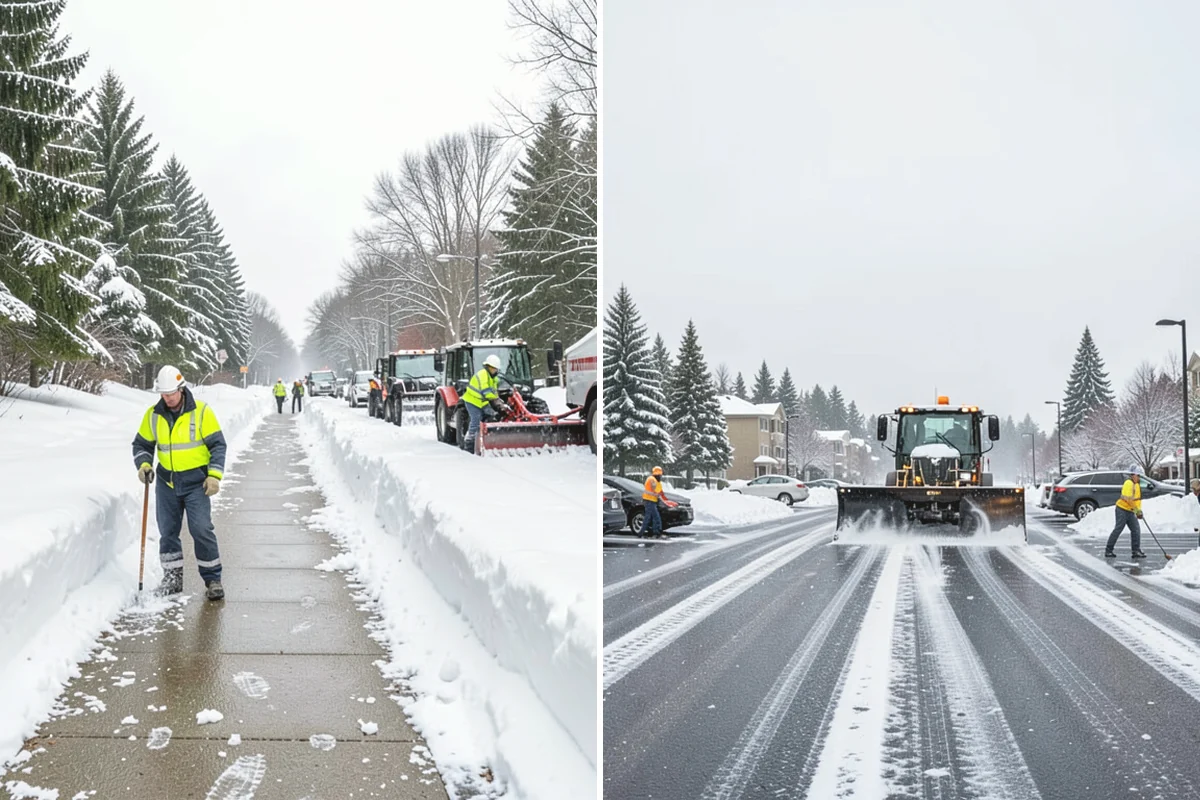 School Sidewalk Clearing in Carnation, King County, WA - We identify the routes students and staff use most