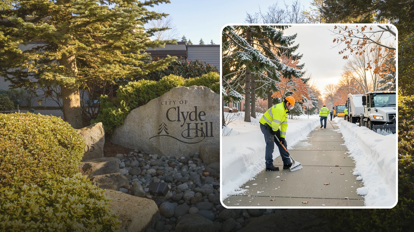 School Sidewalk Clearing in Clyde Hill, King County, WA - We clear school sidewalks and walkways early so students and staff arrive safely on snowy mornings.