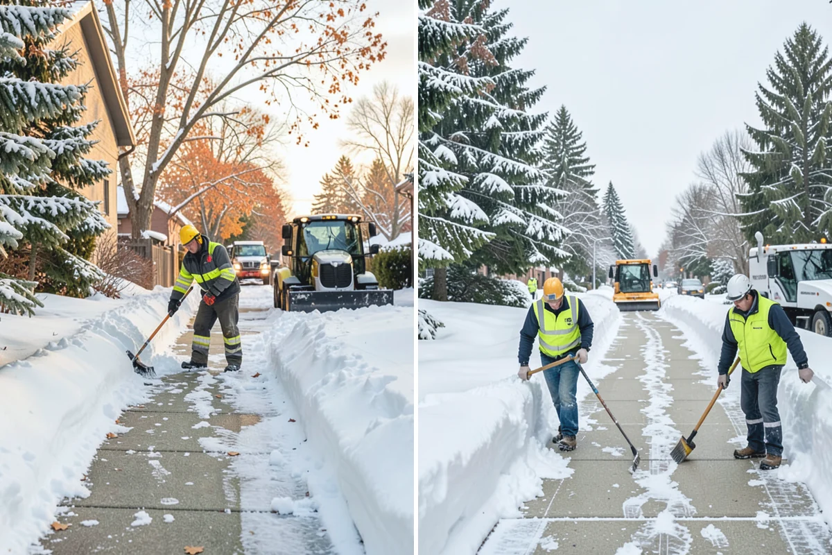 School Sidewalk Clearing in Coupeville, Island County, WA - We identify the routes students and staff use most